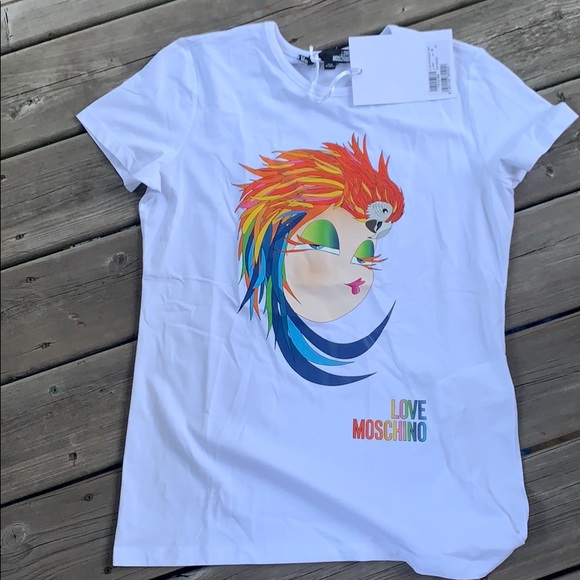 LOVE MOSCHINO | Parrot Hat T-shirt - Picture 3 of 7